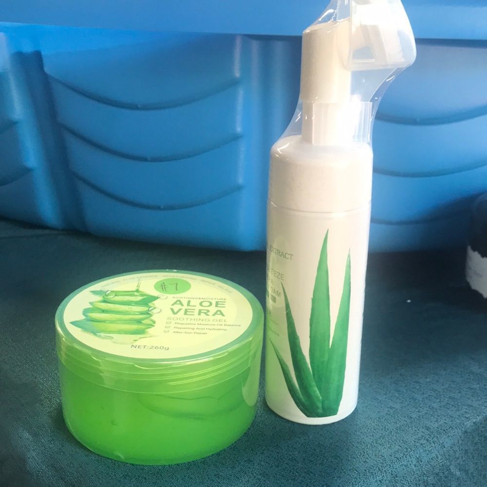 Aloe Vera soothing gel & soothing bubble bundle